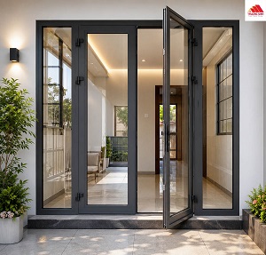 Cửa nhôm kính 2 cánh